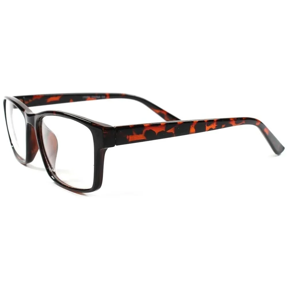 Casual Mens Womens Modern Stylish Dapper Smart Tortoise Clear Lens Glasses G8